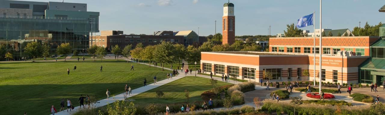 The Grand Valley State University campus in Allendale, Michigan.